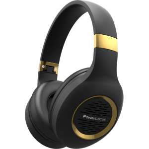 PowerLocus P4 - Draadloze Koptelefoon Over-Ear - Bluetooth - Zwart/Goud