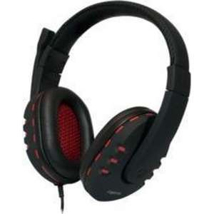 LogiLink HS0033 Stereofonisch Hoofdband Zwart, Rood hoofdtelefoon