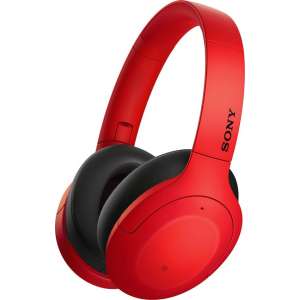 Sony WH-H910N - Draadloze Bluetooth over-ear koptelefoon met Noise Cancelling - Rood