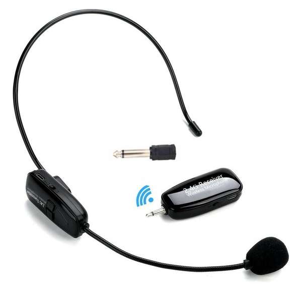 TKSTAR Draadloze Microfoon Koptelefoon 2.4G Handenvrij Muur Door Systeem Voor Sprekers Kar