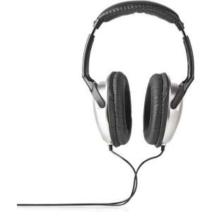 Nedis HPWD1201BK Over-ear Koptelefoon Bedraad 6,00 M Zilver/zwart