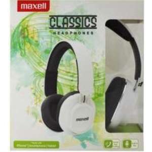 Maxell Classics hoofdtelefoon kleur Wit