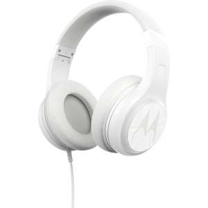 Motorola Over-Ear Koptelefoon Pulse 120 - Krachtige Bassound - Opvouwbaar - Lichtgewicht - Wit