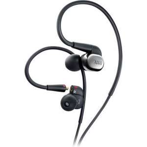 AKG N40 Headset oorhaak, In-ear Zwart, Zilver