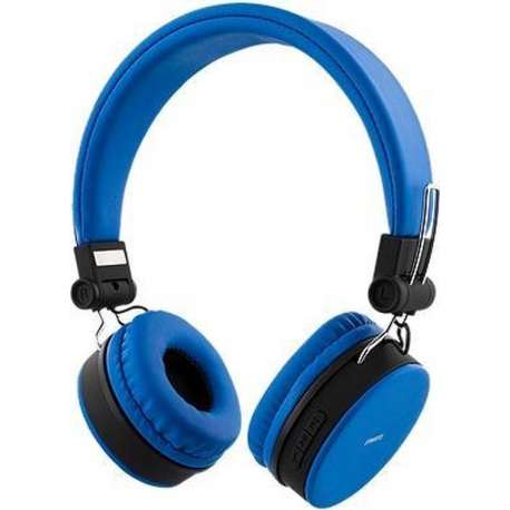 STREETZ HL-422 Bluetooth on-ear koptelefoon met microfoon en control buttons - 22 uur speeltijd - Blauw