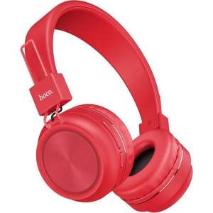HOCO W25 Promise - Draadloze On-Ear Koptelefoon - Bluetooth - Rood