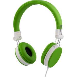 STREETZ HL-223 Opvouwbare On-ear hoofdtelefoon met microfoon - Groen-Wit