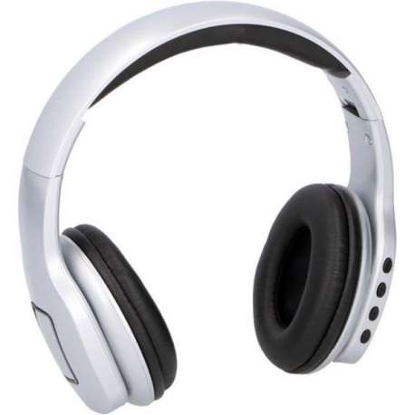 Hoofdtelefoon stereo Bluetooth AB Grundig CB met microfoon Rubber zilver