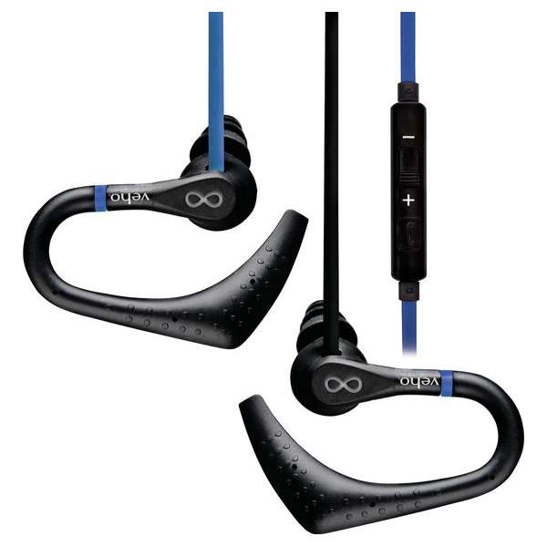 Veho ZS-3 Headset oorhaak Zwart, Blauw