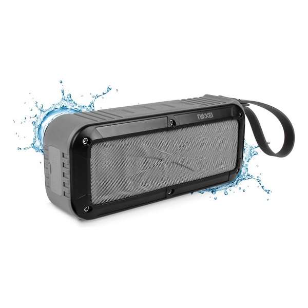 Nikkei BOXX3GY - Waterbestendige Bluetooth Speaker - Grijs