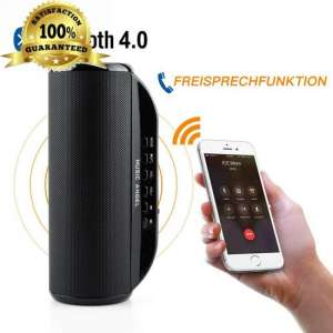 Music Angel Draagbare Bluetooth Speaker zwart - Goede kwaliteit