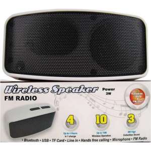 Compacte Bluetooth speaker met radio