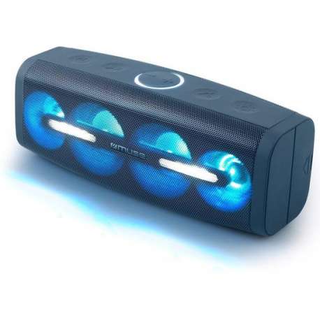 Muse M-830 DJ - Spatwaterdichte bluetooth speaker met verlichting