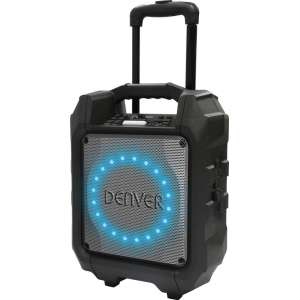 Denver TSP-305 / 6,5" bluetooth trolley speaker met discolicht