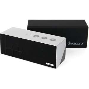Divacore Ktulu II+ - NFC - Bluetooth speaker - Powerbank - 35uur speeltijd - Zilver