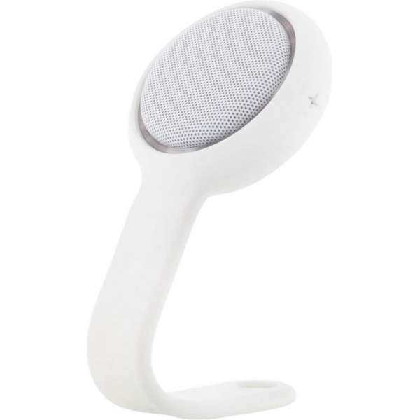 STREETZ CM737 Bluetooth mini luidspreker speaker met hanger, statief en armband, BT 4.1, wit