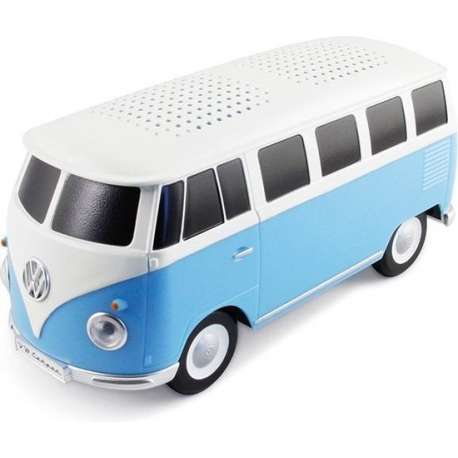 VW T1 Bus Bluetooth Speaker - blauw/wit