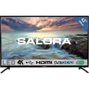 Salora 43UHL2800 - Televisie- 4K - LED - 43 inch - HDMI- USB - Zuinig - DVB-C/T2/S2