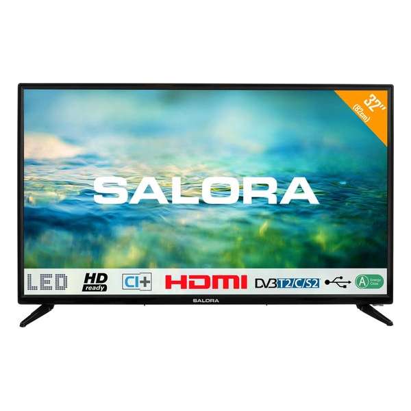 Salora 32LTC2100 - Televisie - LED - HD - 32 Inch - HDMI - DVB-C-T2-S2