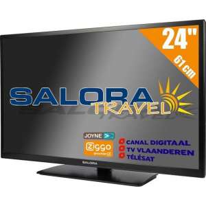 Salora Travel TV 24 inch LED9109CTS2 tv 61 cm (24'') 12 en 230 Volt HD Satelliet
