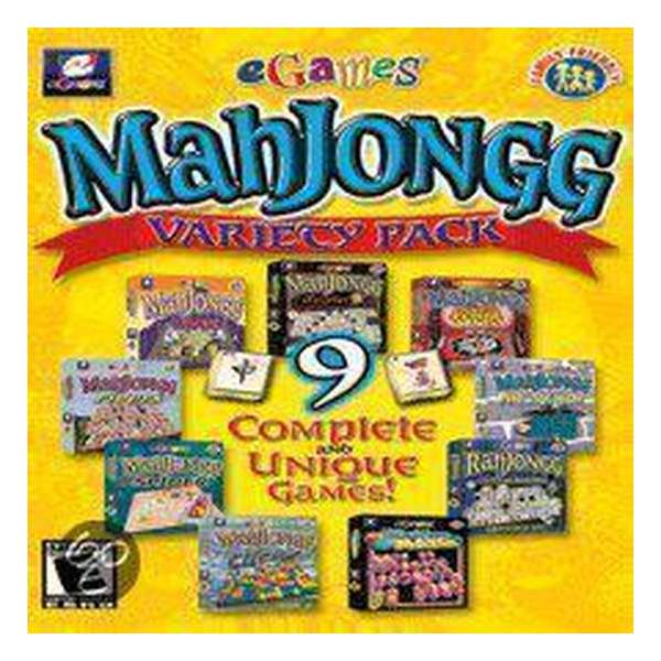 Mahjongg Variety Pack met 9 spellen
