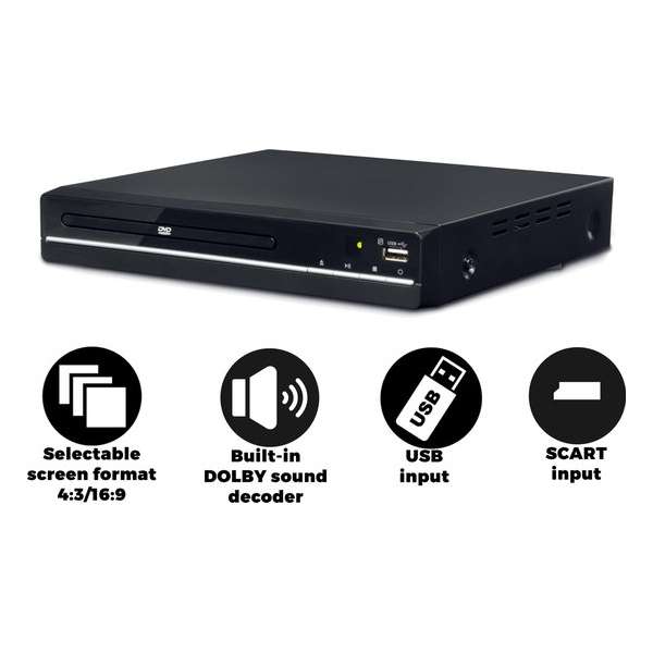 Denver DVH-7787 - DVD speler met HDMI - Zwart