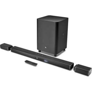 JBL Bar 5.1 - Soundbar met draadloze subwoofer en afneembare speakers - Zwart