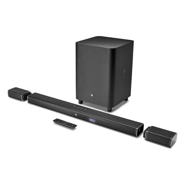 JBL Bar 5.1 - Soundbar met draadloze subwoofer en afneembare speakers - Zwart