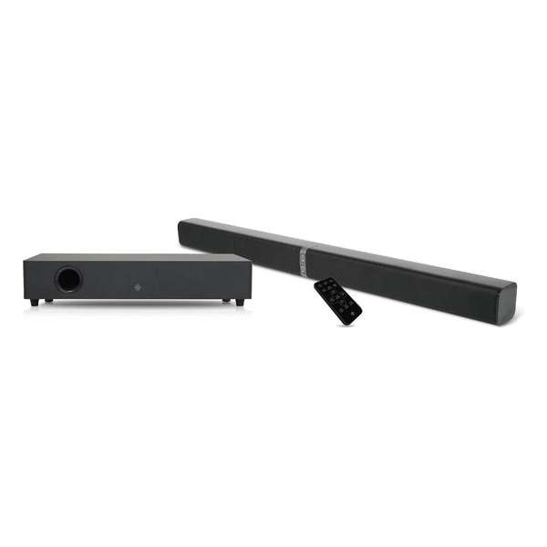 Dubbele Soundbar met Afneembare Subwoofer | Tower-luidspreker | Draadloze Bluetooth verbinding | Afstandsbediening