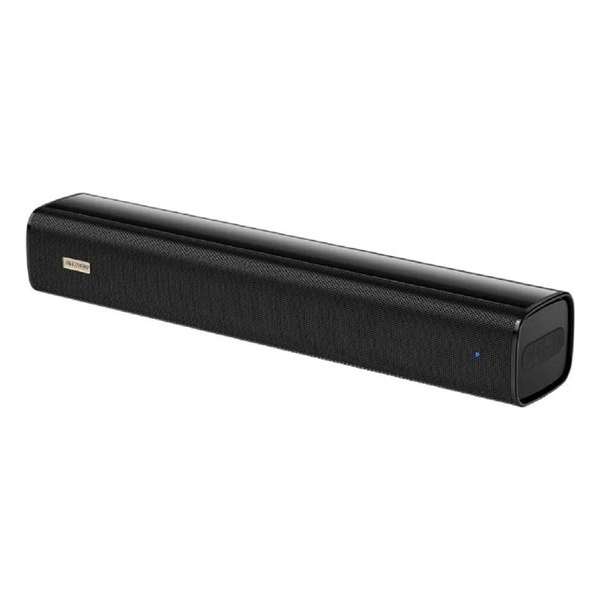 10W 2200mAh Mini bluetooth soundbar voor desktop of laptop pc met stereogeluid, via USB - Zwart