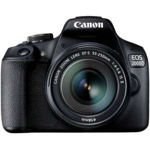 Canon EOS 2000D + 18-55mm IS - Zwart