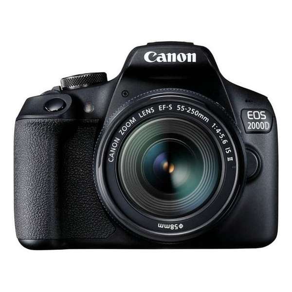 Canon EOS 2000D + 18-55mm IS - Zwart