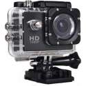 Action camera waterdicht, dash cam, full HD 1080p - zwart