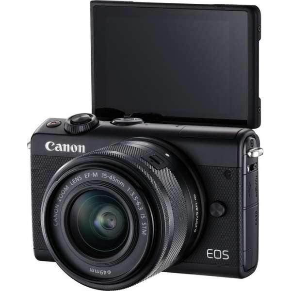 Canon EOS M100 + 15-45mm + 50GB Irista Cloud Opslag - Zwart