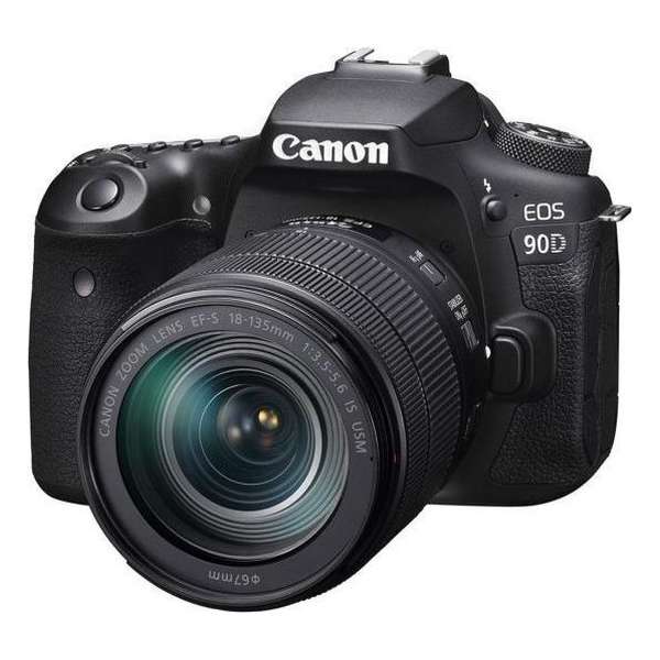 Canon EOS 90D + EF-S 18-135mm f/3.5-5.6 IS USM - Zwart