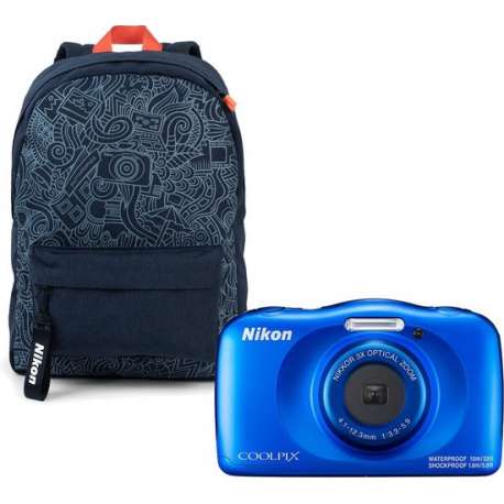 Nikon Coolpix W150 - Blauw + Rugzak