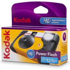 Kodak Power Flash 27+12 Compact film camera Zwart, Geel