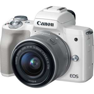 Canon EOS M50 + EF-M 15-45mm f/3.5-6.3 IS STM + EF-M 22mm f/2 STM SLR camerakit 24,1 MP CMOS 6000 x 4000 Pixels Wit