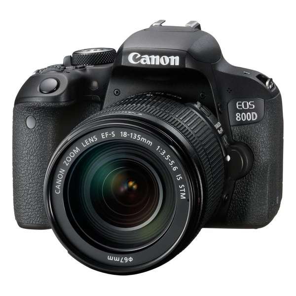Canon EOS 800D + EF-S 18-135 IS STM - Zwart