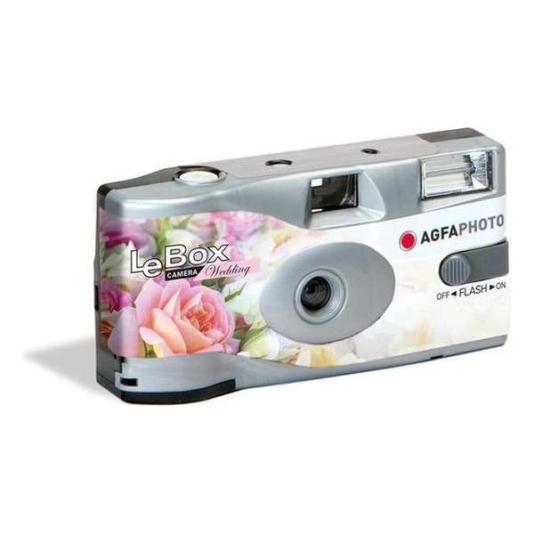 10x Bruiloft/huwelijk wegwerp camera met flitser en 27 kleuren fotos - Vrijgezellenfeest weggooi fototoestel