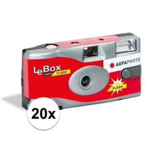 20x Bruiloft/vrijgezellenfeest wegwerp camera 27 kleuren fotos met flits - Weggooi fototoestel/cameras