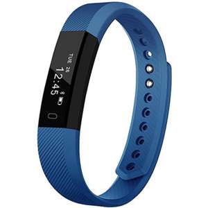 Stappenteller - Activity Tracker - Hartslagmeter Horloge - Bloeddrukmeter - Calorieën teller - Blauw