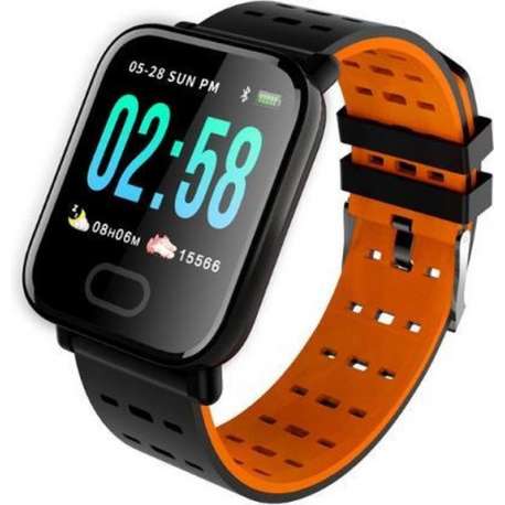 ENRICHS - Activity Tracker - Hartslagmeter - Fitness Tracker - Smart Bracelet - Oranje