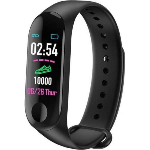 Smarty SW001B Digitale horologe - Activitytracker - Zwart Smarty SW001B Digitale horologe - Activitytracker - Zwart