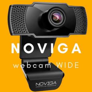 NOVIGA webcam voor PC-Mac via USB met microfoon-perfect helder beeld!