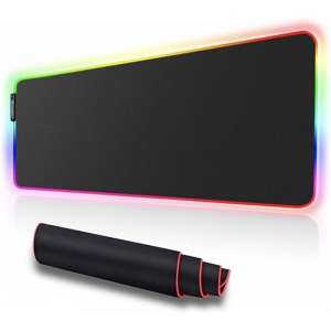 Voomy Gaming Muismat XXL - RGB LED Verlichting - Anti-Slip