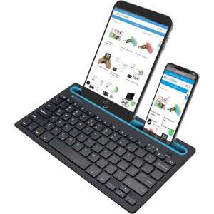 Silvergear Draadloos Toetsenbord met Gleuf voor Smartphone en Tablet  - QWERTY toetsen - Bluetooth