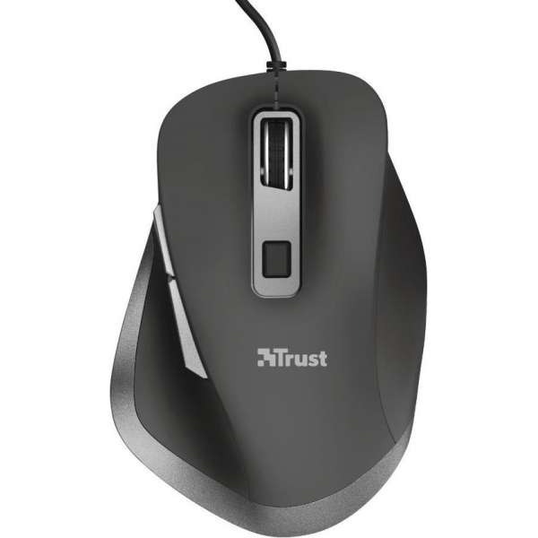 Trust Fyda - Comfort Muis / Zwart Trust Fyda - Comfort Muis / Zwart