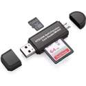 Card Reader 4 in 1 Micro USB naar USB , SD en micro SD kaart reader
