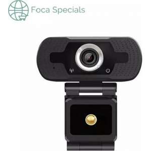 Webcam Full HD - 1080p - USB Webcam met Microfoon - Webcam voor PC of Laptop - Geschikt voor Windows en Mac
